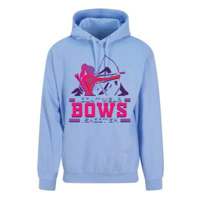 Womens Archery Gift For Woman Archer Bow And Arrow Hunter Lady Unisex Surf Hoodie