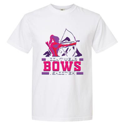 Womens Archery Gift For Woman Archer Bow And Arrow Hunter Lady Garment-Dyed Heavyweight T-Shirt