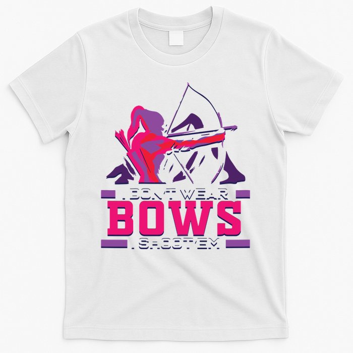 Womens Archery Gift For Woman Archer Bow And Arrow Hunter Lady T-Shirt