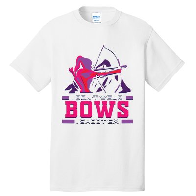 Womens Archery Gift For Woman Archer Bow And Arrow Hunter Lady Tall T-Shirt