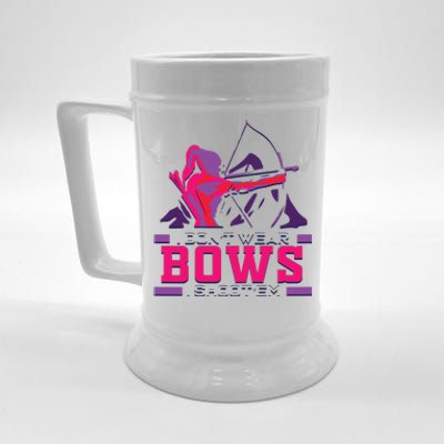 Womens Archery Gift For Woman Archer Bow And Arrow Hunter Lady Beer Stein