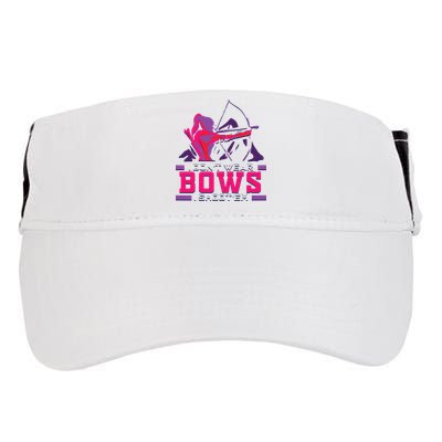 Womens Archery Gift For Woman Archer Bow And Arrow Hunter Lady Adult Drive Performance Visor