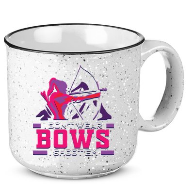 Womens Archery Gift For Woman Archer Bow And Arrow Hunter Lady 15oz Campfire Ceramic Mug