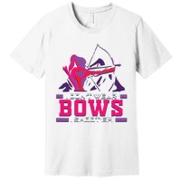 Womens Archery Gift For Woman Archer Bow And Arrow Hunter Lady Premium T-Shirt