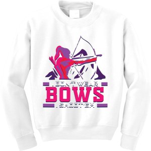 Womens Archery Gift For Woman Archer Bow And Arrow Hunter Lady Kids Sweatshirt