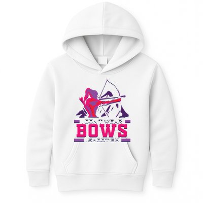 Womens Archery Gift For Woman Archer Bow And Arrow Hunter Lady Kids Hoodie