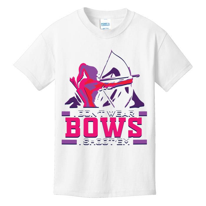 Womens Archery Gift For Woman Archer Bow And Arrow Hunter Lady Kids T-Shirt