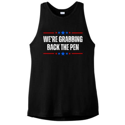 We Are Grabbing Back The Pen Ladies PosiCharge Tri-Blend Wicking Tank