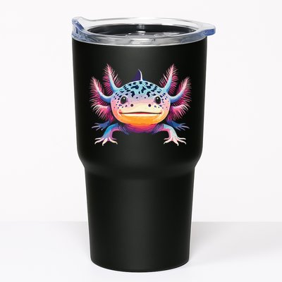 Watercolor Axolotl Gift Adults Black Cartoon Axolotl  Tumbler