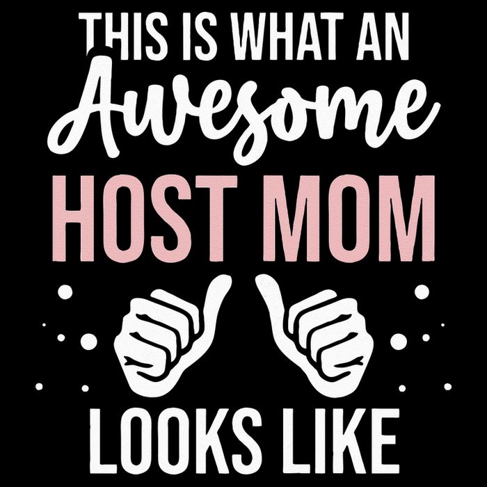 Wo Awesome Host Mom - Host Mother Button
