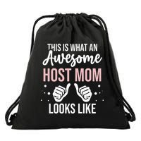 Wo Awesome Host Mom - Host Mother Drawstring Bag