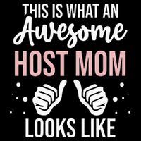 Wo Awesome Host Mom - Host Mother Drawstring Bag