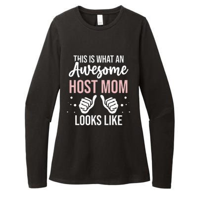 Wo Awesome Host Mom - Host Mother Womens CVC Long Sleeve Shirt