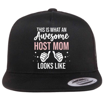 Wo Awesome Host Mom - Host Mother Flatbill Hat