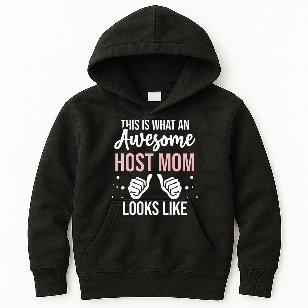 Wo Awesome Host Mom - Host Mother Kids Hoodie