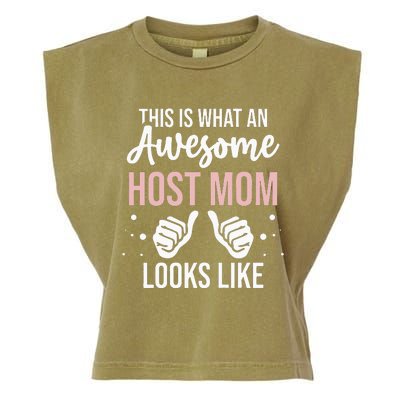 Wo Awesome Host Mom - Host Mother Garment-Dyed Women's Muscle Tee