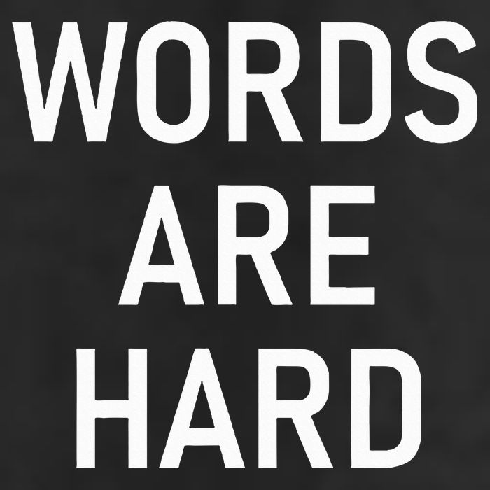 Words Are Hard Funny Jokes Sarcastic Cool Comfort Performance Bucket Hat