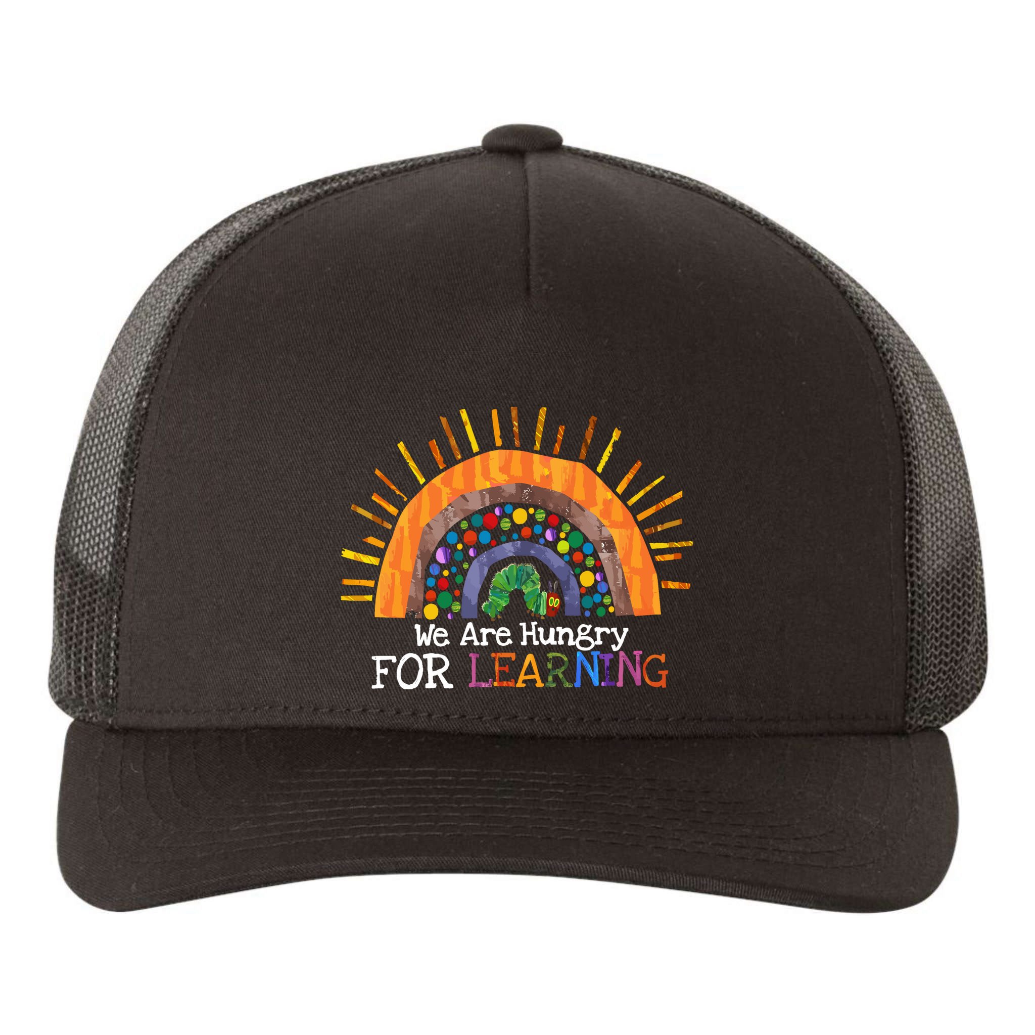 We Are Hungry For Learning Back To School Gift Yupoong Adult 5-Panel Trucker Hat