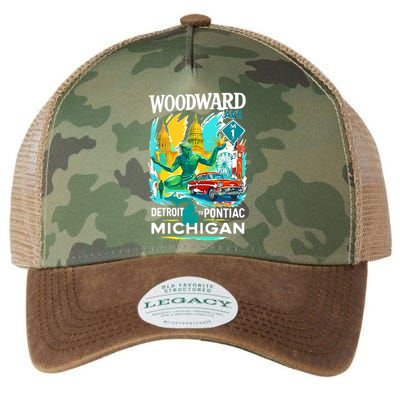 Woodward Avenue Heartbeat Of Michigan Legacy Tie Dye Trucker Hat