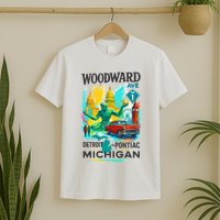 Woodward Avenue Heartbeat Of Michigan T-Shirt