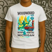Woodward Avenue Heartbeat Of Michigan T-Shirt