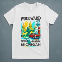 Woodward Avenue Heartbeat Of Michigan T-Shirt