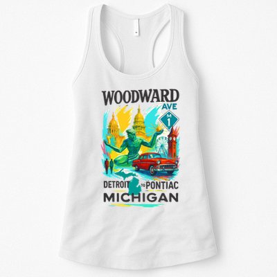 Woodward Avenue Heartbeat Of Michigan Womens Tank Top
