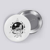 Wicca Astrology Howling Wolf Howling At The Moon Wolf Lovers Button