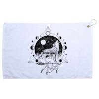 Wicca Astrology Howling Wolf Howling At The Moon Wolf Lovers Grommeted Golf Towel