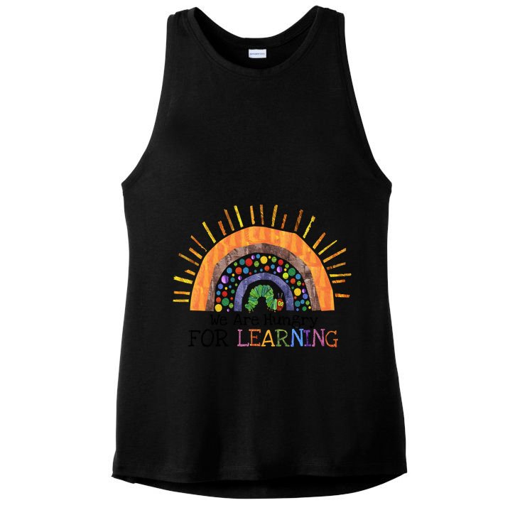 We Are Hungry For Learning Back To School Ladies PosiCharge Tri-Blend Wicking Tank