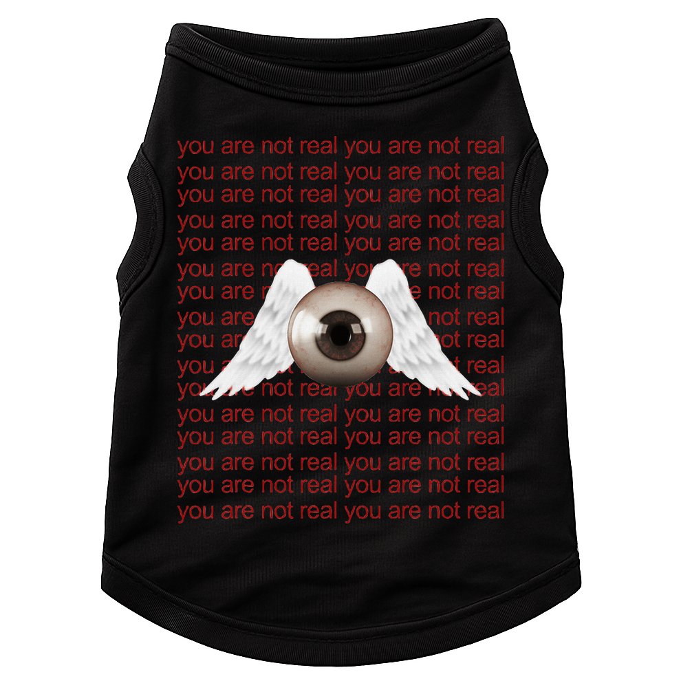 Weirdcore Aesthetic Human Eye Winged Eyeball Strangecore Doggie Tank