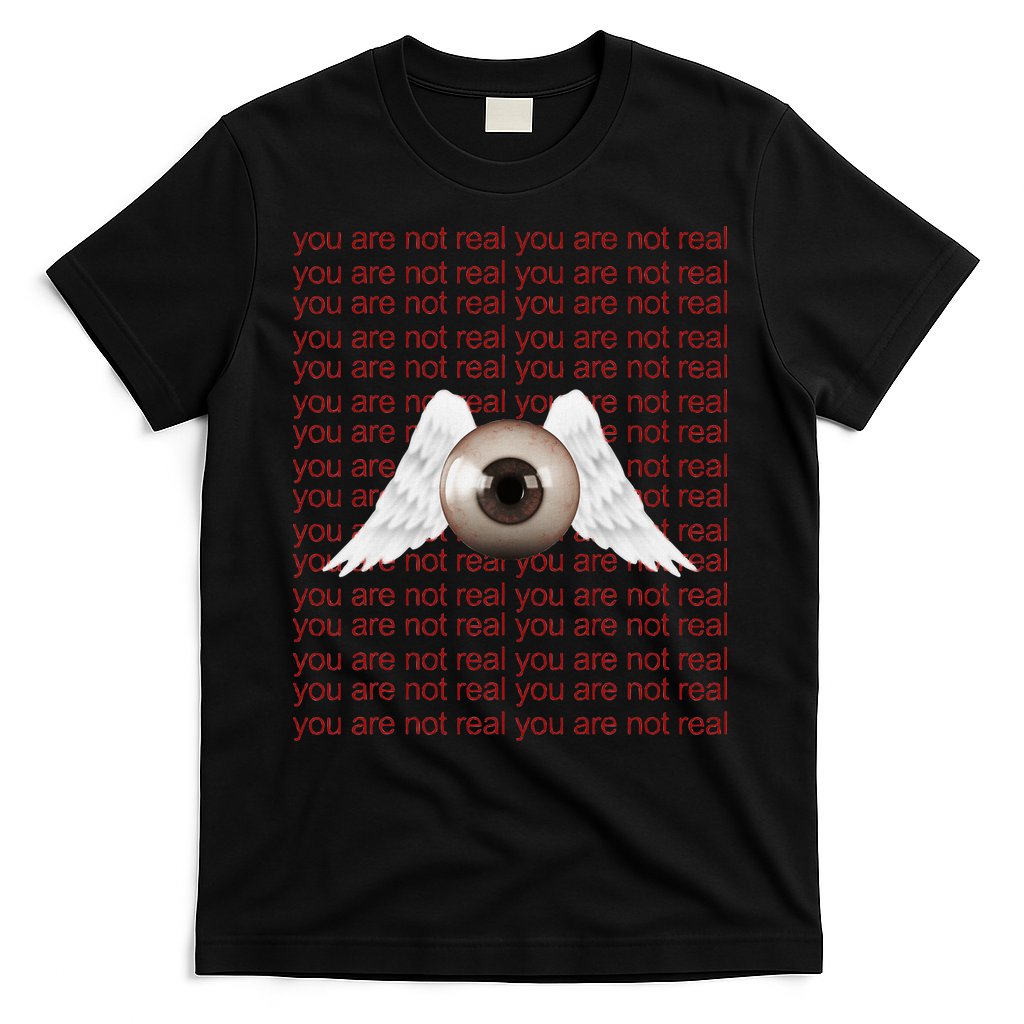 Weirdcore Aesthetic Human Eye Winged Eyeball Strangecore T-Shirt