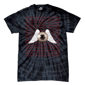 Weirdcore Aesthetic Human Eye Winged Eyeball Strangecore Tie-Dye T-Shirt