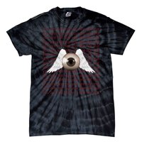 Weirdcore Aesthetic Human Eye Winged Eyeball Strangecore Tie-Dye T-Shirt