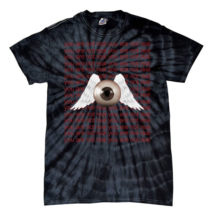 Weirdcore Aesthetic Human Eye Winged Eyeball Strangecore Tie-Dye T-Shirt