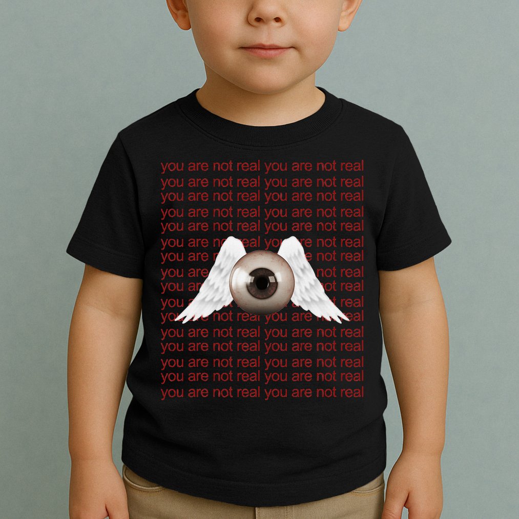 Weirdcore Aesthetic Human Eye Winged Eyeball Strangecore Toddler T-Shirt