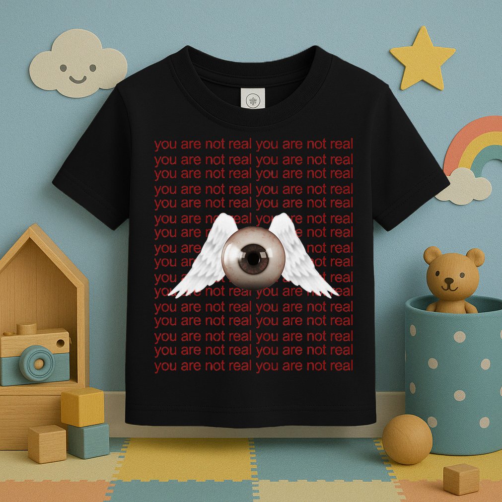 Weirdcore Aesthetic Human Eye Winged Eyeball Strangecore Toddler T-Shirt