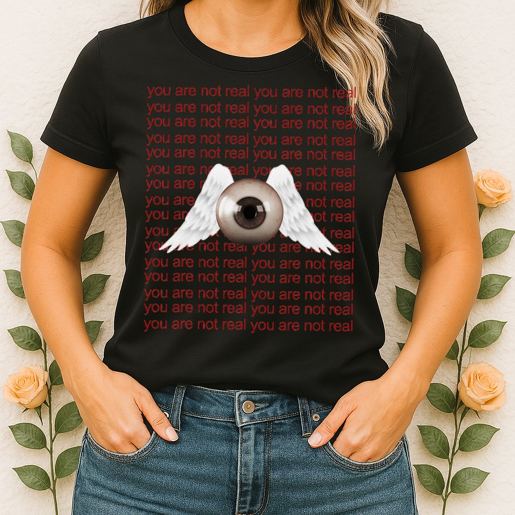 Weirdcore Aesthetic Human Eye Winged Eyeball Strangecore Womens T-Shirt
