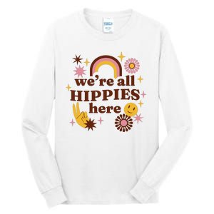 We're All Hippies Here Rainbow Retro Tall Long Sleeve T-Shirt