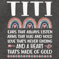 Womens A Heart Of Gold Titi Auntie Appreciation Titi Aunt Vector Backpack