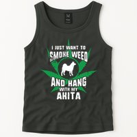 Weed And Hang With My Akita Funny Tank Top