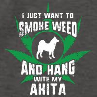 Weed And Hang With My Akita Funny Vector Backpack