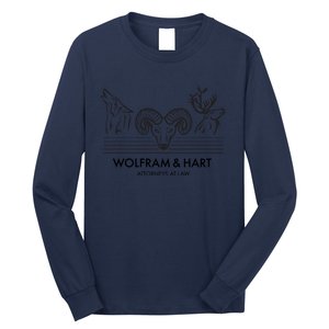 Wolfram &Amp; Hart Attorneys At Law Fitted Long Sleeve Shirt