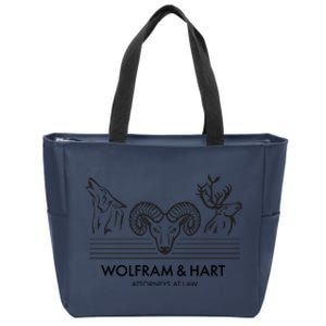 Wolfram &Amp; Hart Attorneys At Law Fitted Zip Tote Bag