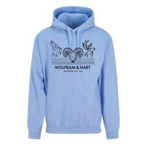 Wolfram &Amp; Hart Attorneys At Law Fitted Unisex Surf Hoodie