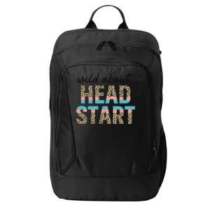 Wild About Head Start Teacher Leopard 1st Day Back To School City Backpack