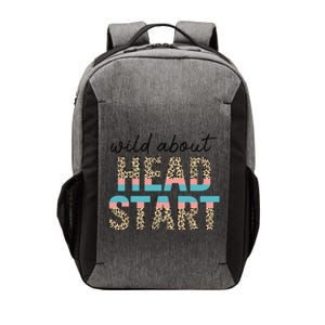 Wild About Head Start Teacher Leopard 1st Day Back To School Vector Backpack