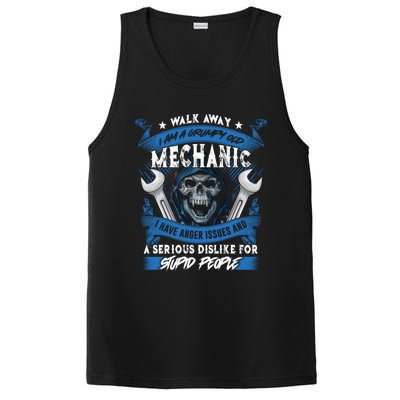 Walk Away I Am A Grumpy Old Mechanic I Have Anger Issues Gift PosiCharge Competitor Tank