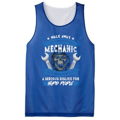 Walk Away I Am A Grumpy Old Mechanic I Have Anger Issues Gift Mesh Reversible Basketball Jersey Tank