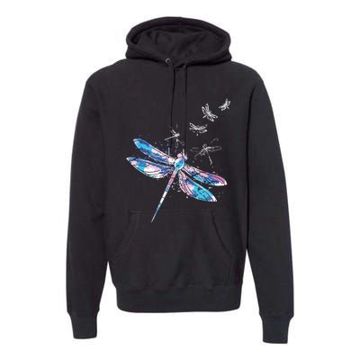 Wildlife Animal Insect Nature Gift Dragonfly Premium Hoodie